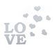 Дзеркальний декор акриловий самоклеючий Love срібло,11шт (D) SW-00002495 SW-00002495 фото 4