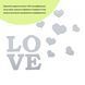 Дзеркальний декор акриловий самоклеючий Love срібло,11шт (D) SW-00002495 SW-00002495 фото 5